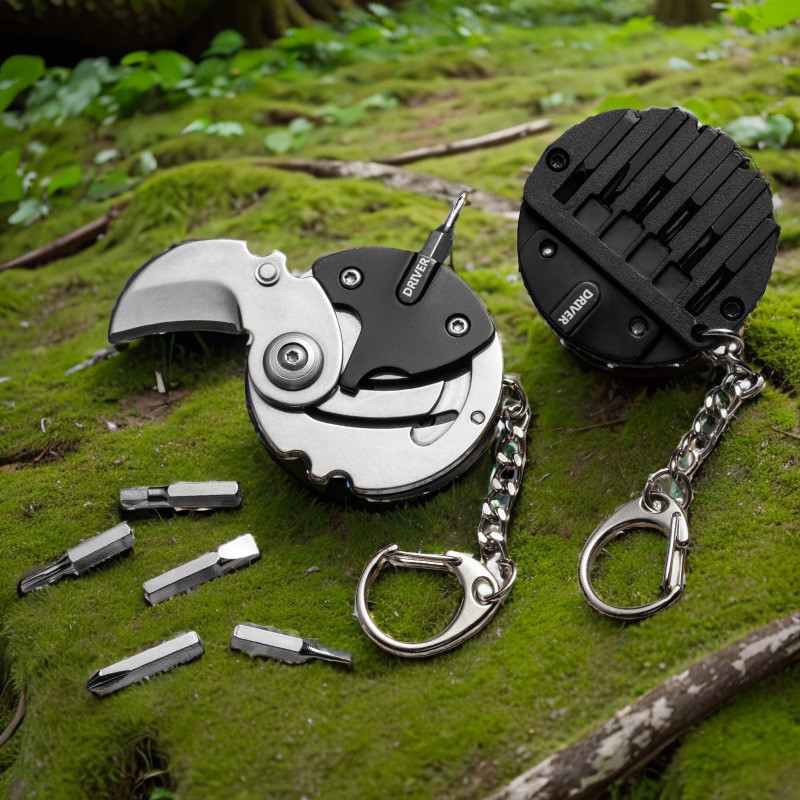 Ferramenta EDC Mini Bolso Ferramenta Dobrável Ao Ar Livre Bolso Portátil Pingente Pescoço Chaveiro