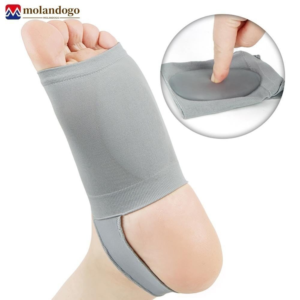 1 Par De Almofadas Esportivas Para Pés Planos , Faixa De Suporte De Arco Respirável Vestível , Corretor De Fit