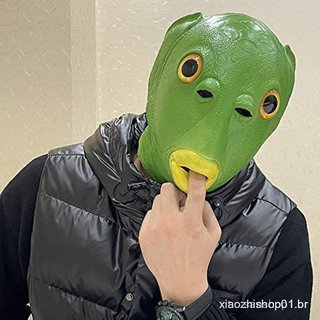 Máscara De Cabeça De Peixe Monstro Cosplay Para Crianças Adultas Festa De Halloween