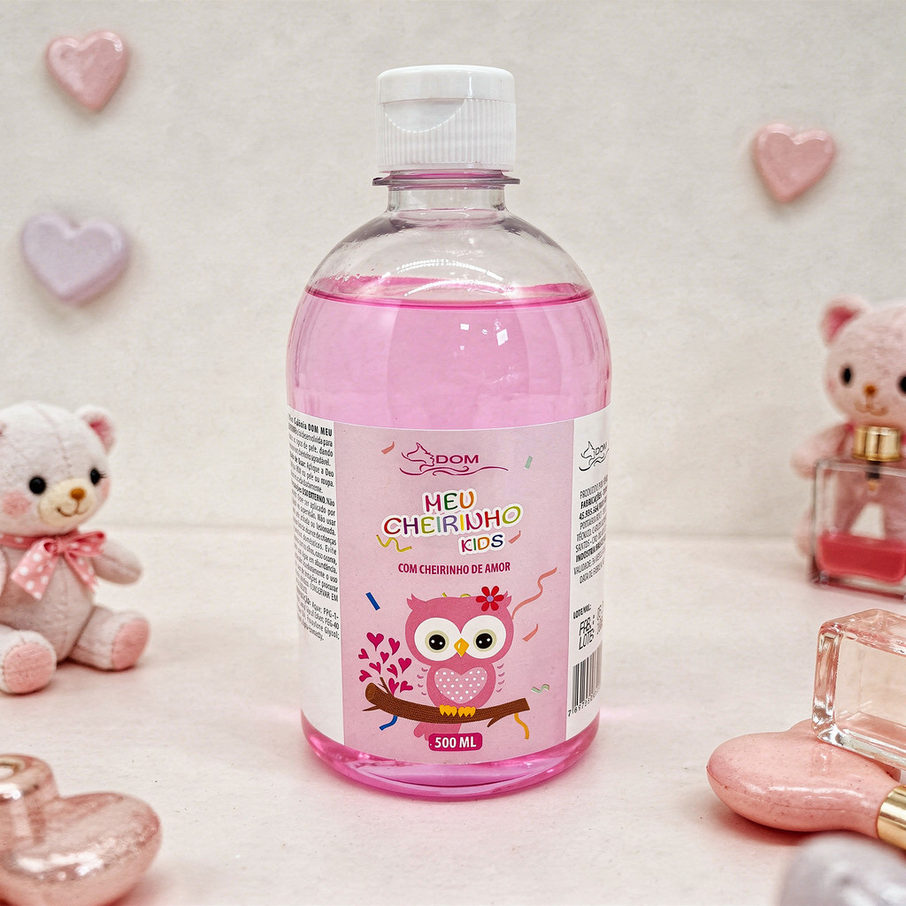 Colônia Infantil Meu Cheirinho Rosa 500ml Dom 🌸👶✨ | Perfume Infantil Suave, Delicado e Refrescante para o Dia a Dia