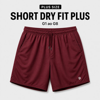 Bermuda Plus Size Masculina G1 G2 G3 G4 G5 G6 G7 G8 Dry Fit Leve