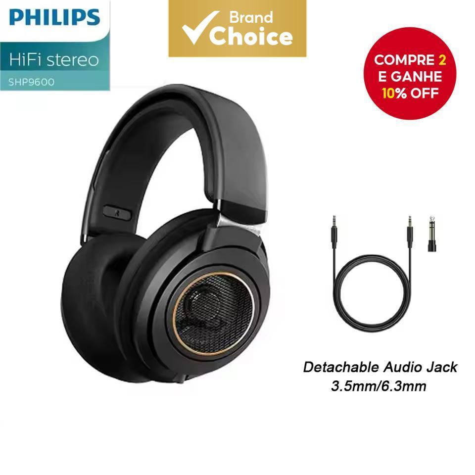 Philips SHP9600 Fones De Ouvido TWS Sem Fio Bluetooth De Quadro Aberto HiFi Estéreo ANC Áudio Removível Interface De 3.5