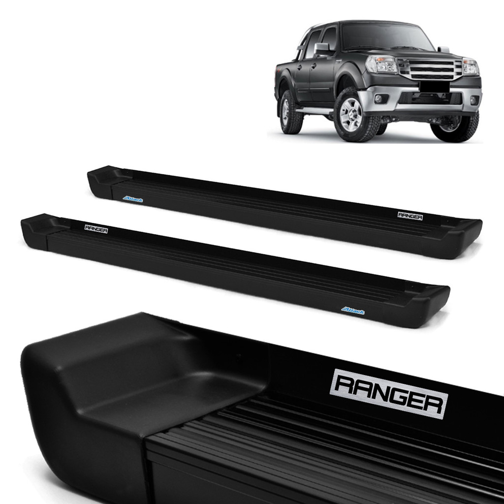 Estribo Prime Ranger 1998/2012 Cabine Dupla Preto