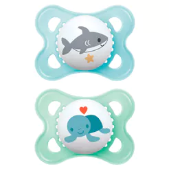 Chupeta Mam Original Silicone 0 a 6 Meses Boys Desenhos Cores Sortidas 2 Unidades