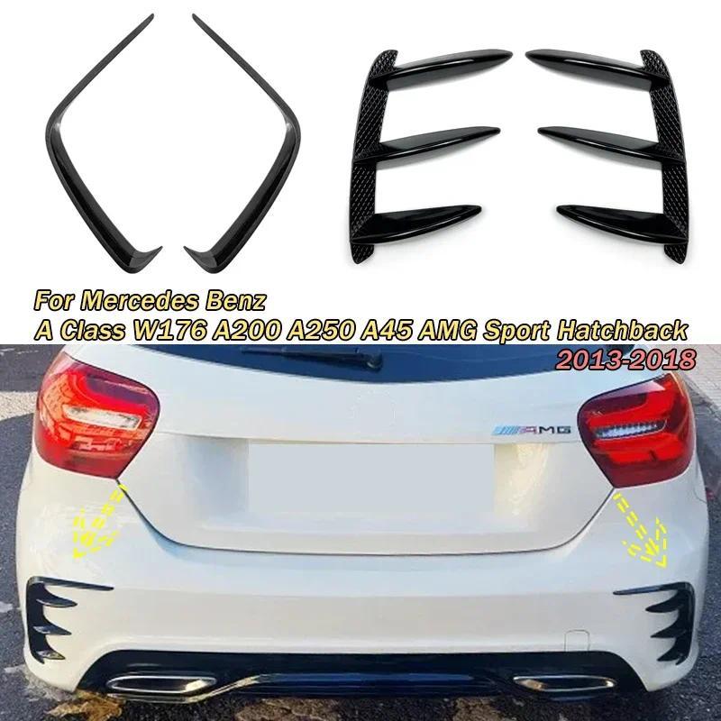 Spoiler De Ventilação Lateral Do Para-Choque Traseiro Mercedes Benz Classe A W176 A200 A250 A45 AMG Sport 2013-2018 Hatc