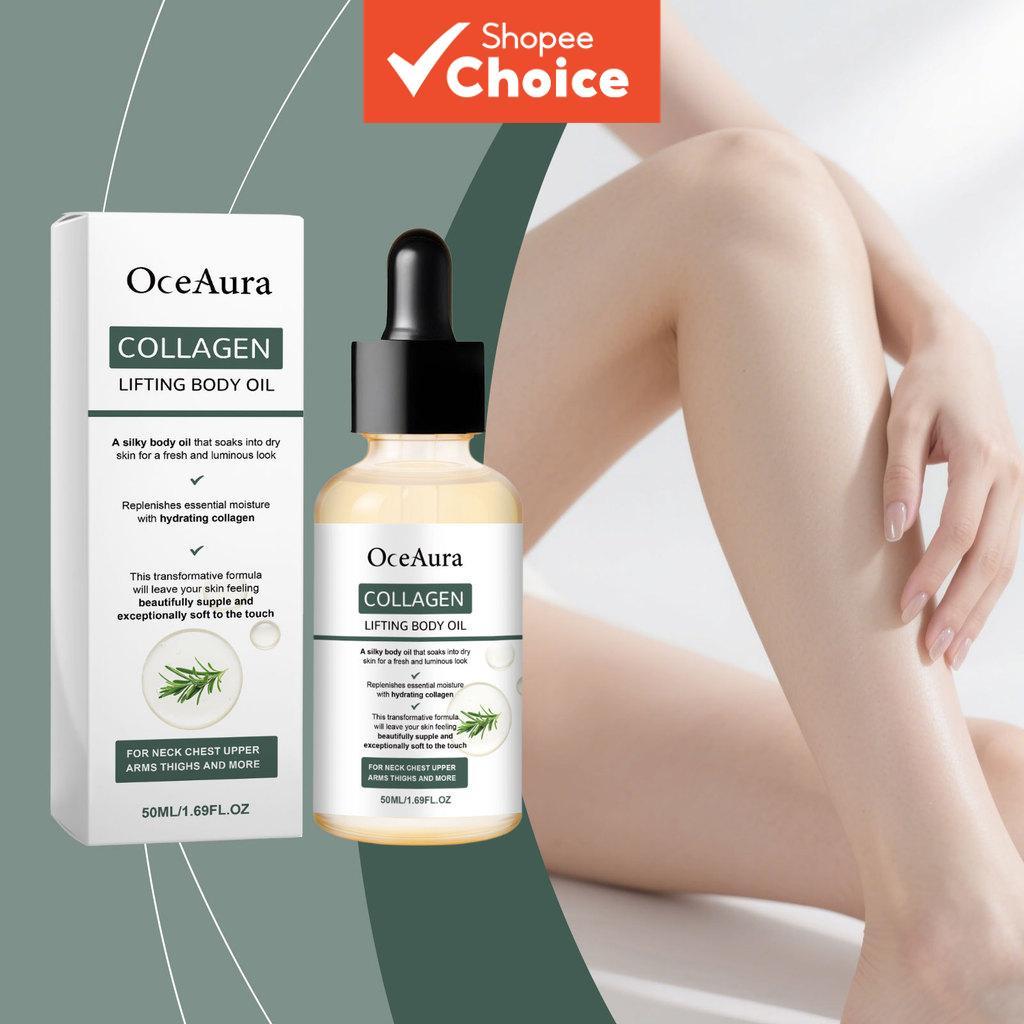 Óleo Profissional de Folhas de Alecrim & Colágeno Hidrolisado Óleo Corporal Glow – Fórmula Sedosa para Brilho da Pele –