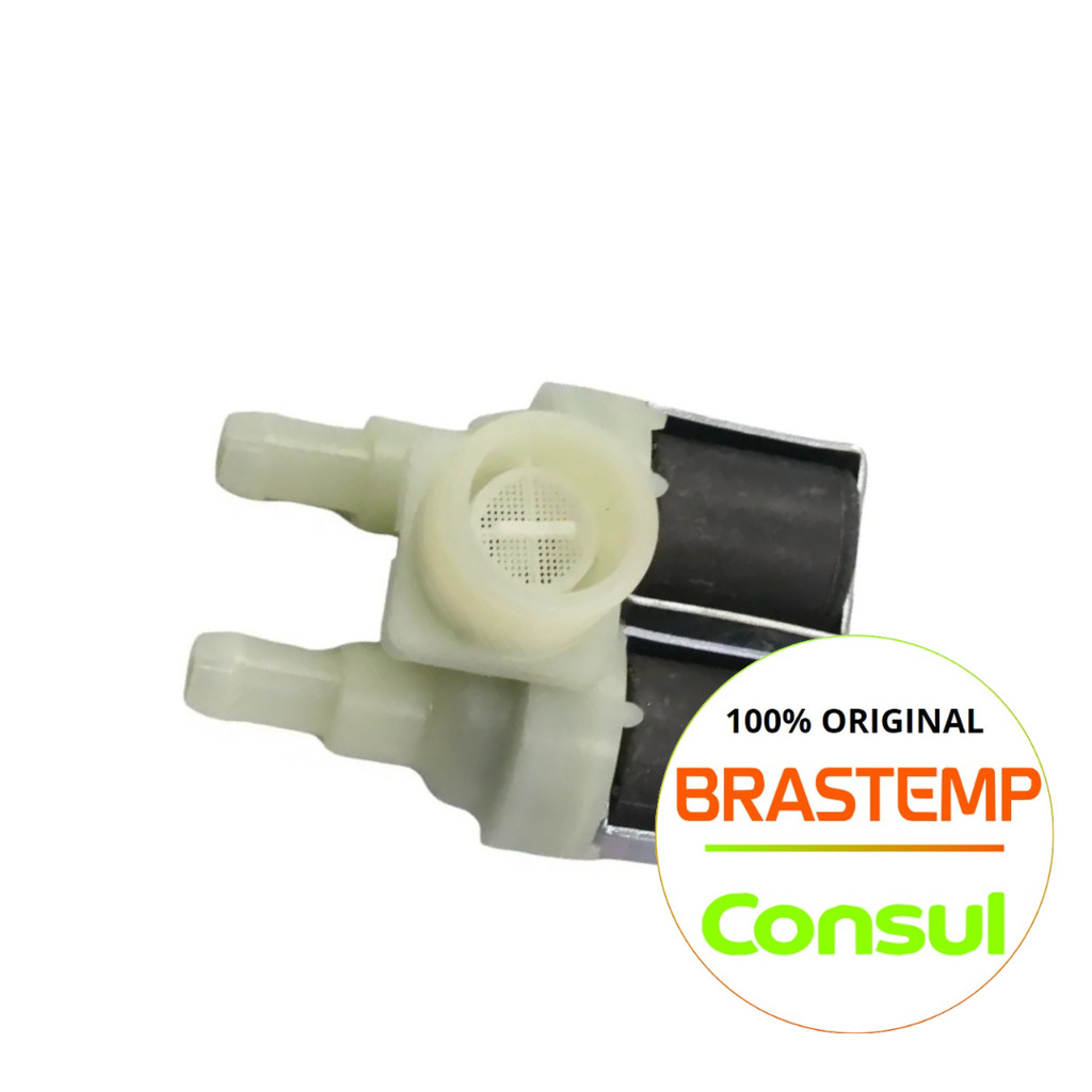 VALVULA  DUPLA 127V PARA LAVADORA BRASTEMP/CONSUL ORIGINAL - CWI07ABA - CWI07ABB (DEMAIS MODELOS NA  DESCRIÇAO)