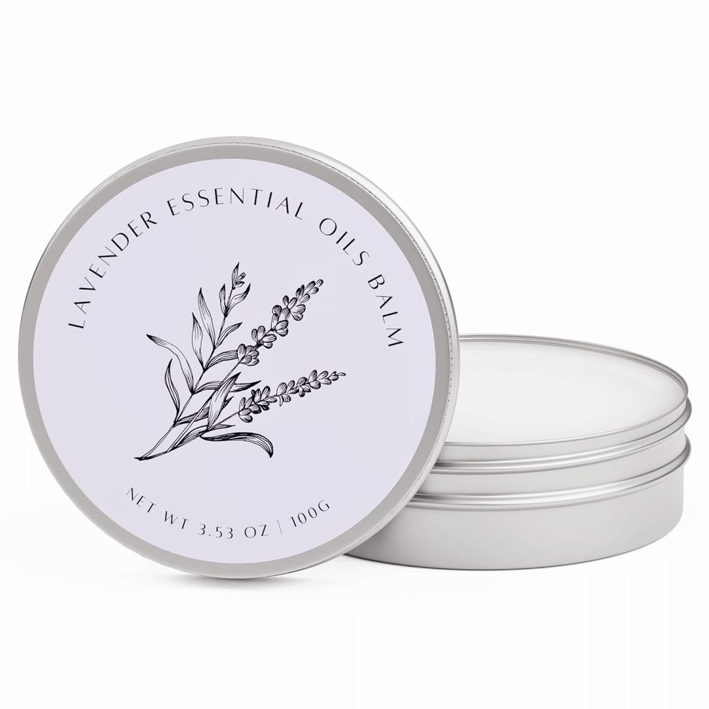 Bálsamo de Óleo Essencial de Lavanda benatu para Cuidado da Pele Seca, Manteiga Corporal Perfumada com Vitamina E para M
