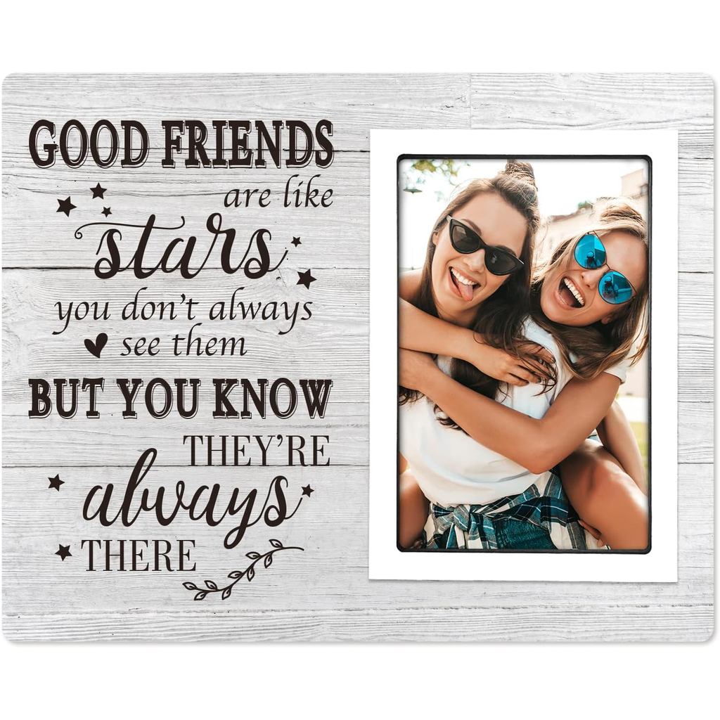 Porta-retratos SteadStyle para Melhores Amigos – Bons Amigos São Como Estrelas |   Presentes Únicos para Amigos em Anive