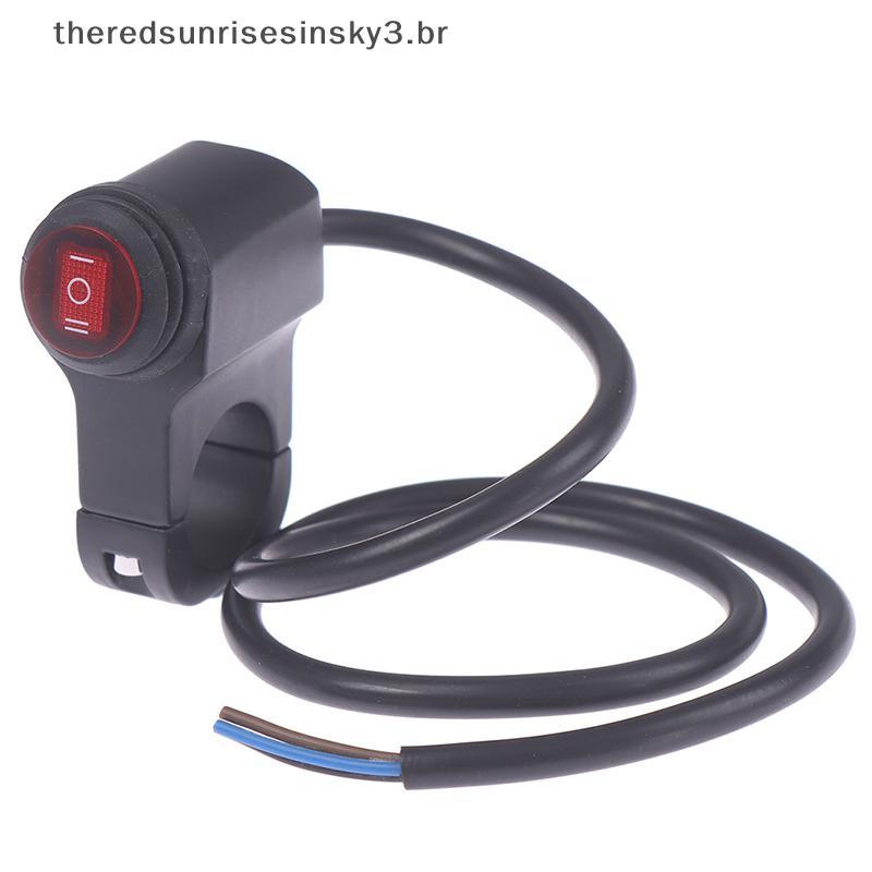 TSBR 22mm Liga De Alumínio Motocicleta Guiador Farol V Interruptor De Nevoeiro Três Posições .