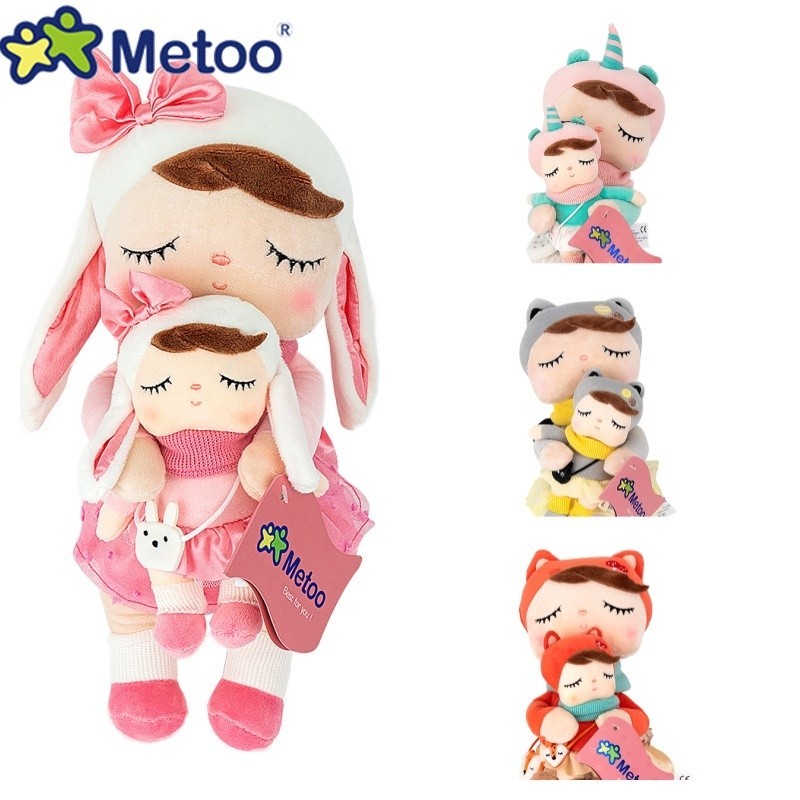 Original Metoo Brinquedos De Pelúcia Angela Boneca Para Meninas Bebê Bonito Coelho