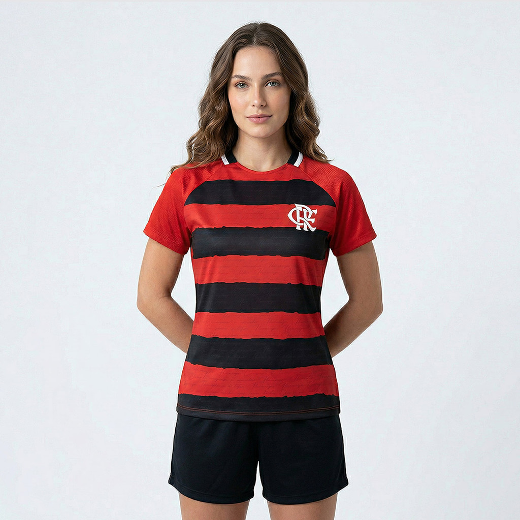 Camisa Flamengo Manto Feminina Listrada
