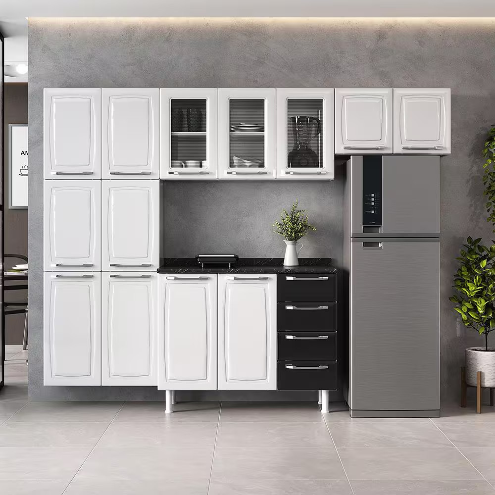 Cozinha Completa Diamante 13 Portas 4 Gavetas Itatiaia