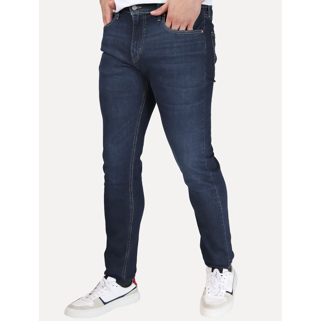 Calça Levis Jeans Masculina 512 Slim Taper Stretch Azul Escura