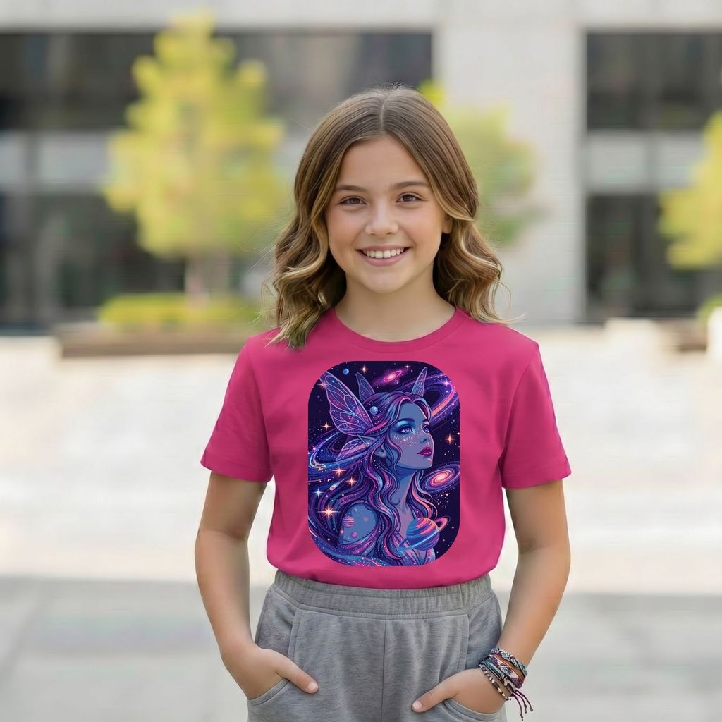 Conjunto Fada Espaço : Camiseta estampada Short Cinza 100% Algodão Confort Premium Presente Criança Tendência 2026