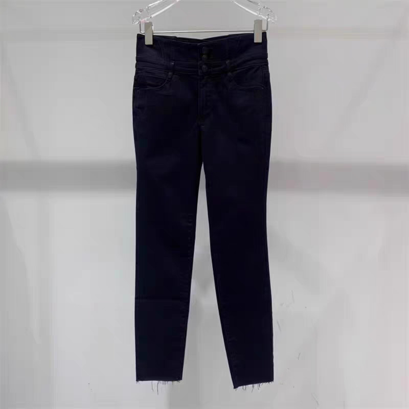 8-10 Jeans feminino primavera outono novo estilo cintura alta mais magro olhar calças magras calças elásticas calças cas