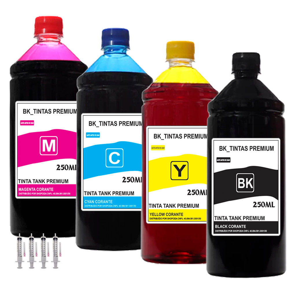 1l Tinta Recarga Cartucho e Bulk Ink Para Hp Impressora 2970 2974 2975 668 668xl