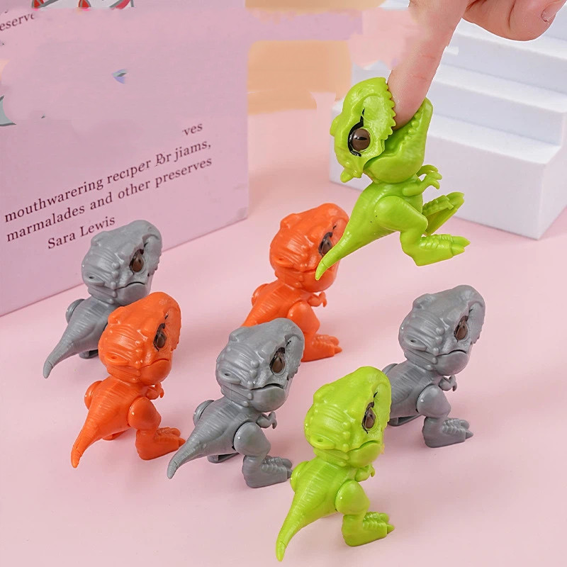 Brinquedo de dinossauro articulado móvel tiranossauro Rex dinossauro mordendo dedo brinquedo infantil brinquedo de desco