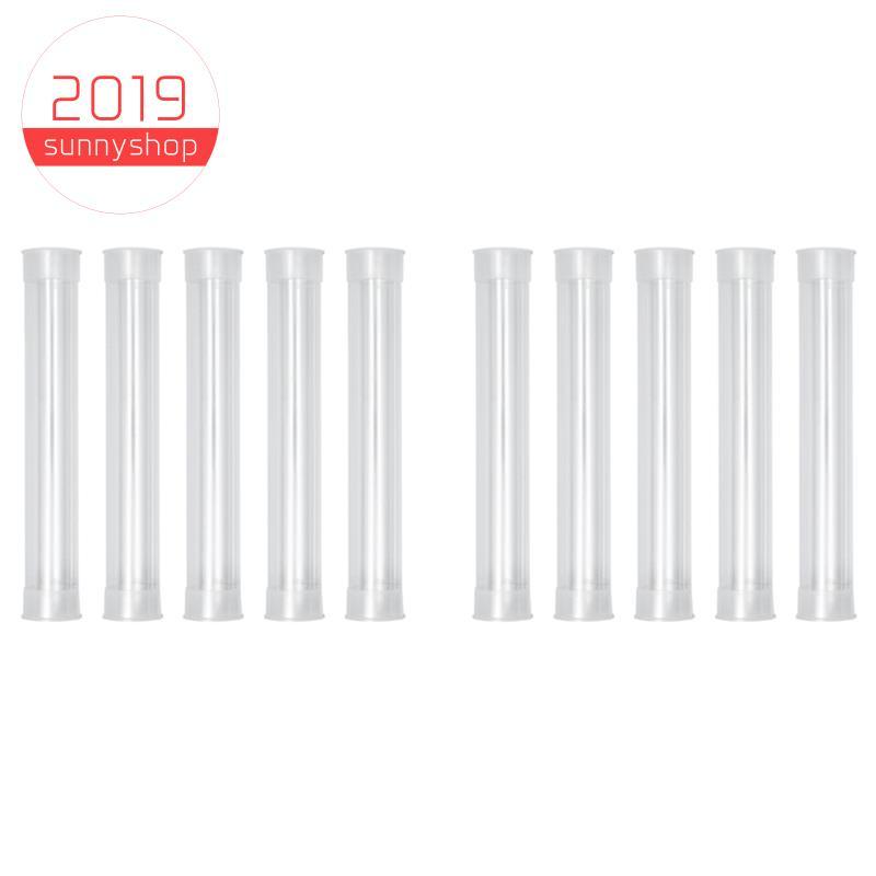 [Bestseller S] Naxilai Tubo Redondo De Plástico Transparente Pequenos Recipientes De Armazenamento 10pcs Garrafa Rígida 