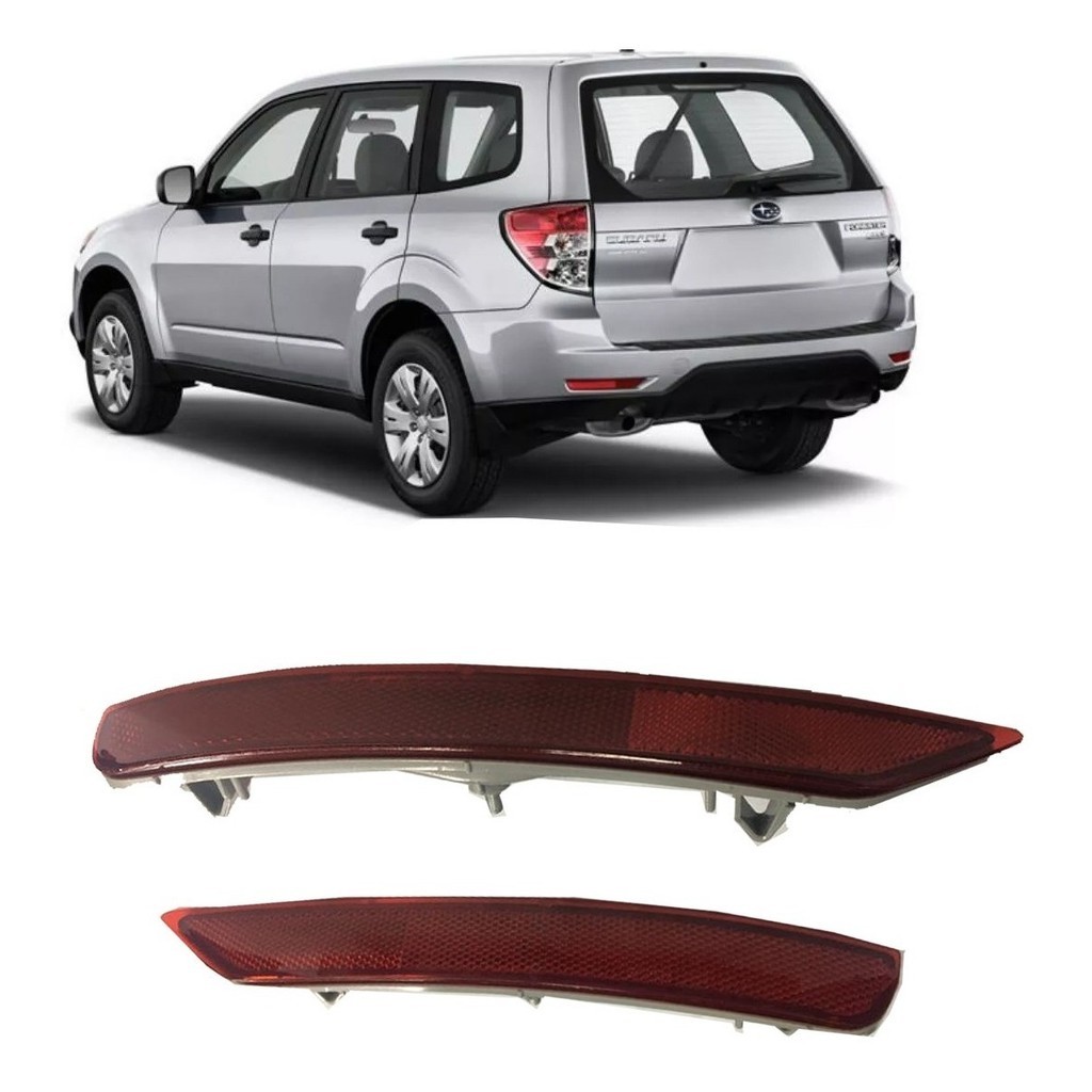 Par Lanterna Olho De Gato Refletor Parachoque Traseiro Subaru Forester 2009 2010 2011 2012 2013 2014 2015 2016 Novo