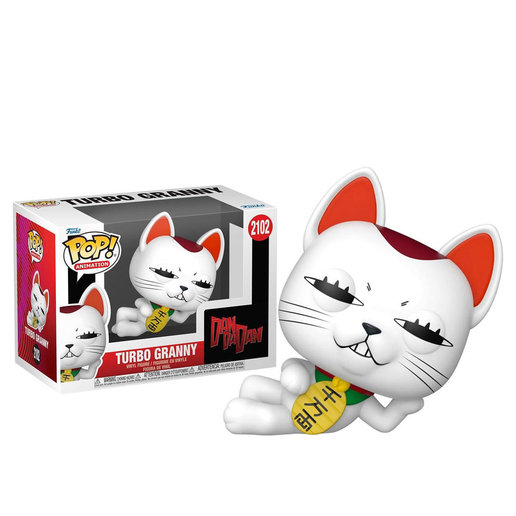 POP FUNKO 2102 Dandadan Turbo Granny Cat Vovó turbo Figure