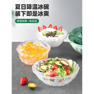 Grande tigela de gelo copo de gelo molde DIY salada de frutas tigela de gelo salmão sashimi sashimi conjunto placa tigel