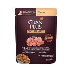 Ração Úmida para Gatos Adultos Trato Urinário Sabor Frango Granplus Sachê 85g