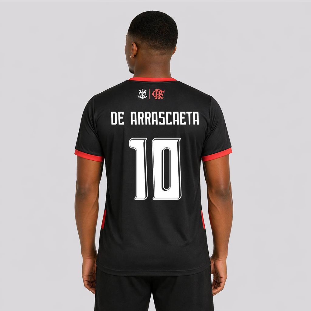 Camisa Flamengo Emoção Listrada 10 De Arrascaeta