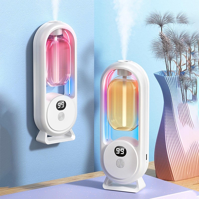 Difusor Automático 5Modos LED Display Umidificador Ar Mesa Parede Aromaterapia Inteligente Compacto