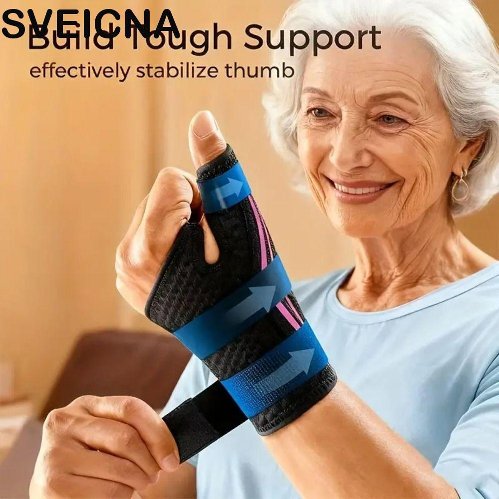 Cinta De Suporte Para Polegar SVEICNA , Barras Duplo 270 ° Pulseira Ergonômica Wrap Design , 3 Alças Ajustáveis