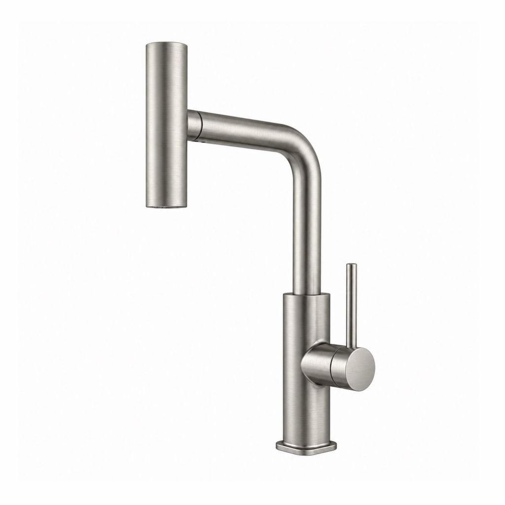 Torneira Gourmet Extensível Cozinha 4 Jatos - Escovado