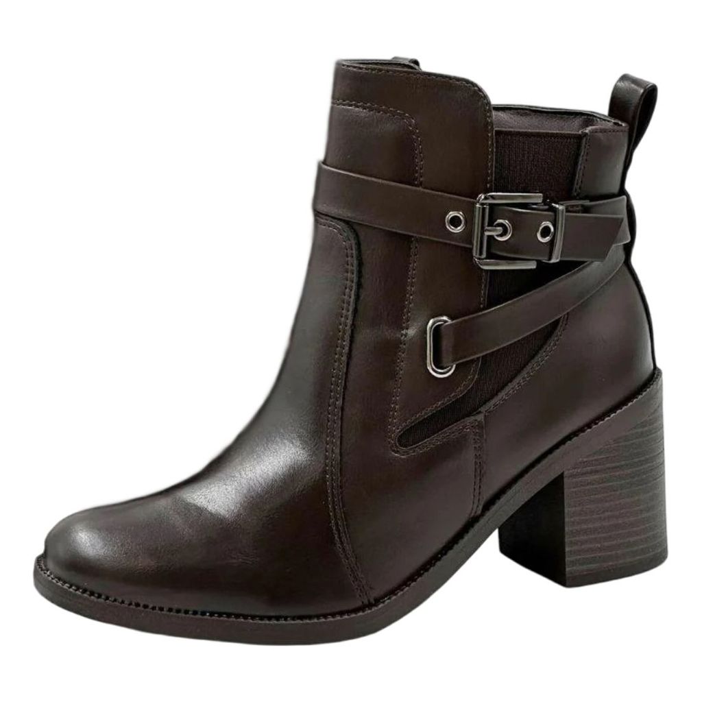 Bota Feminina Cano Baixo Salto Bloco Confortável Comfortflex