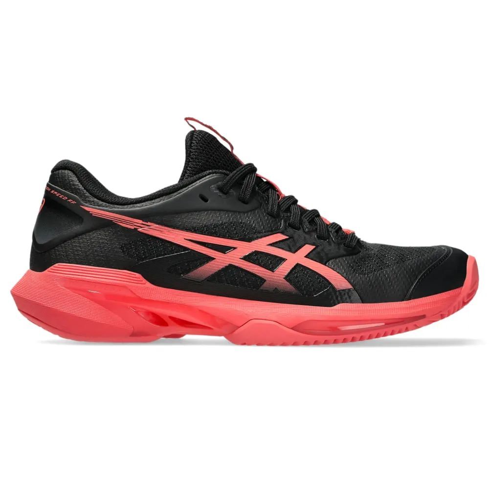 Tênis Asics Solution Speed FF 4 - Clay - Preto e Coral