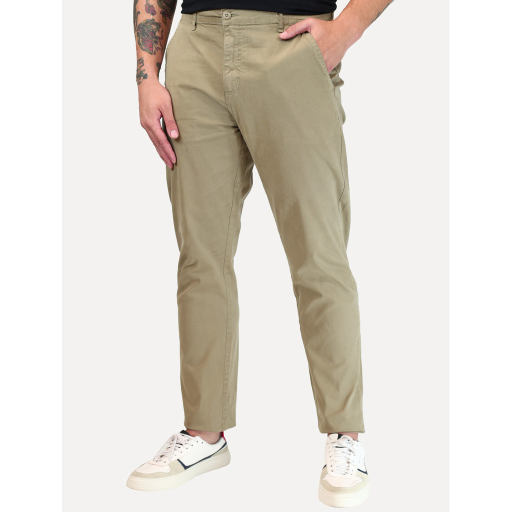 Calça Guess Original Masculina Chino Stretch Cáqui