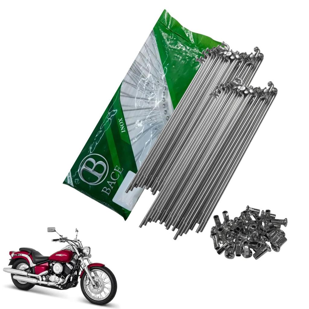 Jogo Raio De Roda Yamaha Drag Star650 Traseiro Inox 4mm Bace