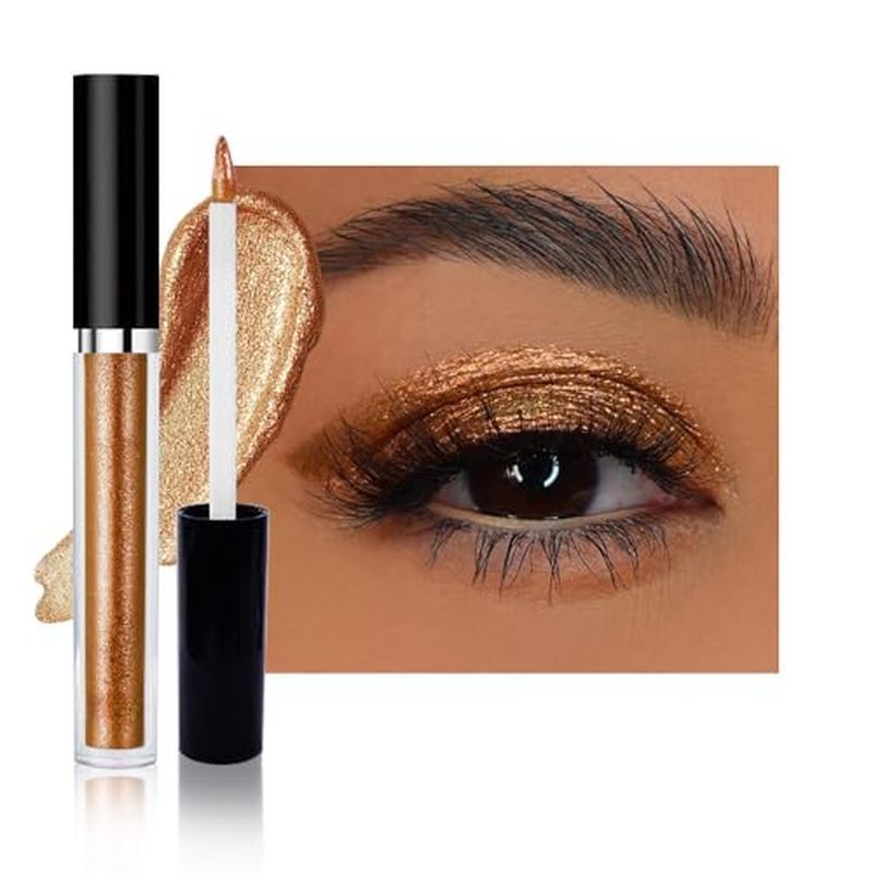 SUAKE Liquid Sparkling Glitter Eye Shadow-Rose Gold Cherry Eyeshadow , Eyeliner , Pálpebra Shimmer Highlight Makeup , so