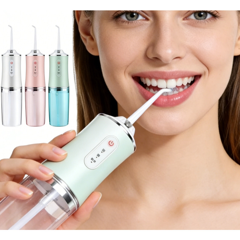 Irrigador Dental Portátil Recarregável 220ml | Higiene Bucal Completa e Limpeza Profunda