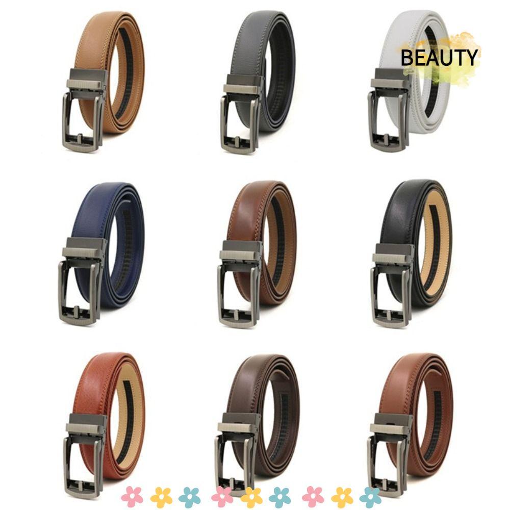 BEAUTYHOMEBR Cintos De Couro , Cinto De Clique Masculino Com Catraca De Acabamento Ajustável , Cintura De 110 Cm 120 130