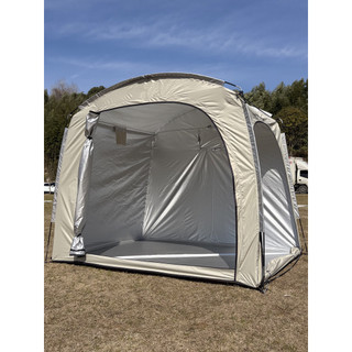 Tenda de bicicleta grande com protetor solar revestido de prata de porta dupla, barraca de bicicleta de jardim, barraca 