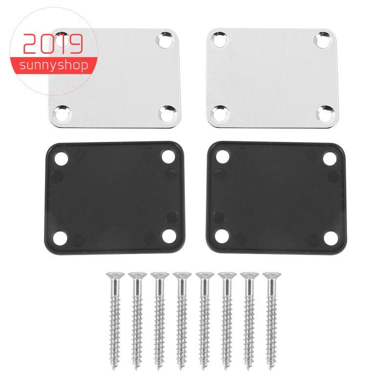 [Bestseller S] 2 Peças De Placas De Pescoço De Metal Para Guitarra Com Tapete De Plástico Substituição De Elétrica Estil