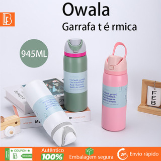 Belifou Garrafa Térmica Owala De 32 Oz Para Esportes E Condicionamento Físico Ao Ar Livre