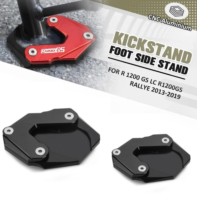 Para BMW R 1200 GS LC R1200GS Rallye 2013-2019 Motocicleta Kickstand Extensor Pé Extensão Lateral Almofada Placa De Supo