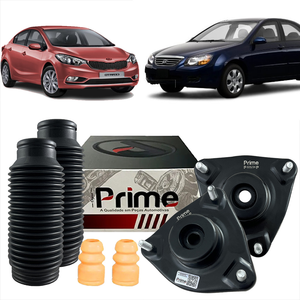 Kit Par Coxim Batente E Coifa Amortecedor Kia Cerato 2008 2009 2010 2011 2012 2013 2014 2015