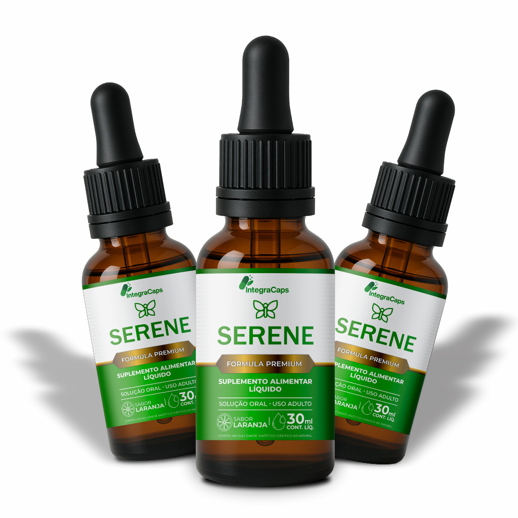 Kit 3x Serene Gotas Com Vitaminas D3 E K2 - Suplemento Completo - Envio Imediato