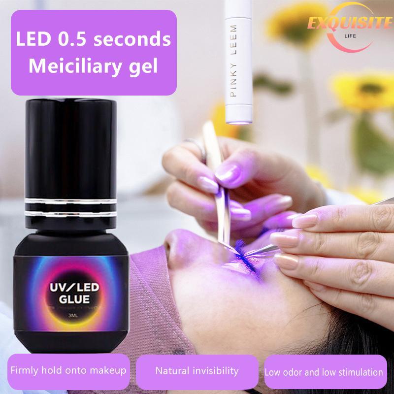 [EL-t] 1 Pcs 3/5ml UV LED Lâmpada Qui Secagem Cílios Cola Iluminador 1S De Cura Rápida Profissional Ferramenta De Maquia