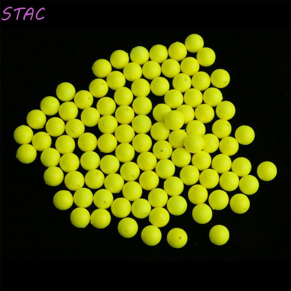 STAC 50pcs Bobbers De Pesca Ferramenta Bóia Amantes Da Acessórios Bola De Deriva Fluorescente