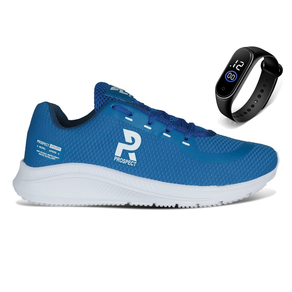 Tênis Masculino Prospect Speed Mais Vendido Oferta Leve Promoção Conforto + Relógio