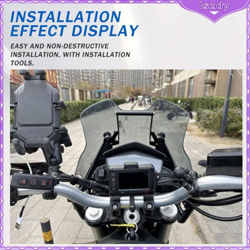 [Lszdy] Suporte De Montagem De Telefone De Navegação De Ferro Durável Para Guiador De Acessório De Moto GUZZI V85 TT 201