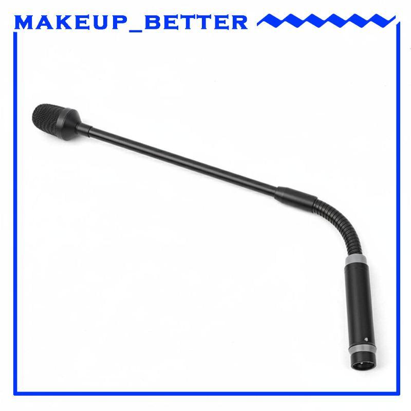 [Makeup_better] Captador De Áudio Pescoço De Ganso Corpo De Metal XLR Ajustável De 360 Graus Mixer Dinâmico Para DJs , A