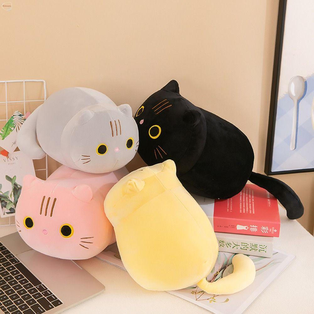 MXBEAUTY Chaveiro De Pelúcia De Gato Preto , Brinquedo Travesseiro De Algodão PP De 25/35 Cm , Brinquedos Animais